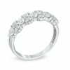 Thumbnail Image 2 of 1 CT. T.W. Diamond Alternating Duos Anniversary Band in 10K White Gold
