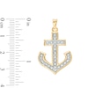 Thumbnail Image 2 of Men's 1/5 CT. T.W. Diamond Anchor Charm in 10K Gold