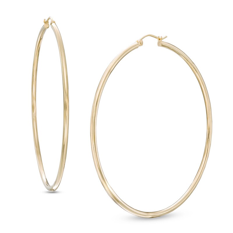 Main Image 1 of 60mm Hoop Earrings in 14K Gold
