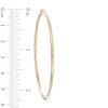 Thumbnail Image 2 of 60mm Hoop Earrings in 14K Gold