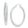 Thumbnail Image 1 of 40mm Hoop Earrings in 14K White Gold