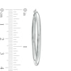 Thumbnail Image 2 of 40mm Hoop Earrings in 14K White Gold