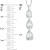 Thumbnail Image 2 of 1 CT. T.W. Certified Canadian Diamond Three Stone Pendant in 14K White Gold (I/I2) - 17"