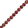 Thumbnail Image 1 of 5.0mm Garnet Tennis Bracelet in Sterling Silver