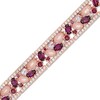 Thumbnail Image 1 of Multi-Gemstone and Lab-Created White Sapphire Bracelet in Sterling Silver with 18K Rose Gold Plate - 7.25"