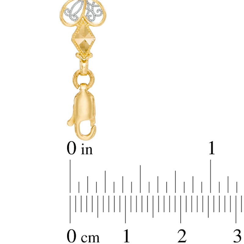 Main Image 2 of Butterfly Link Bracelet in 10K Gold