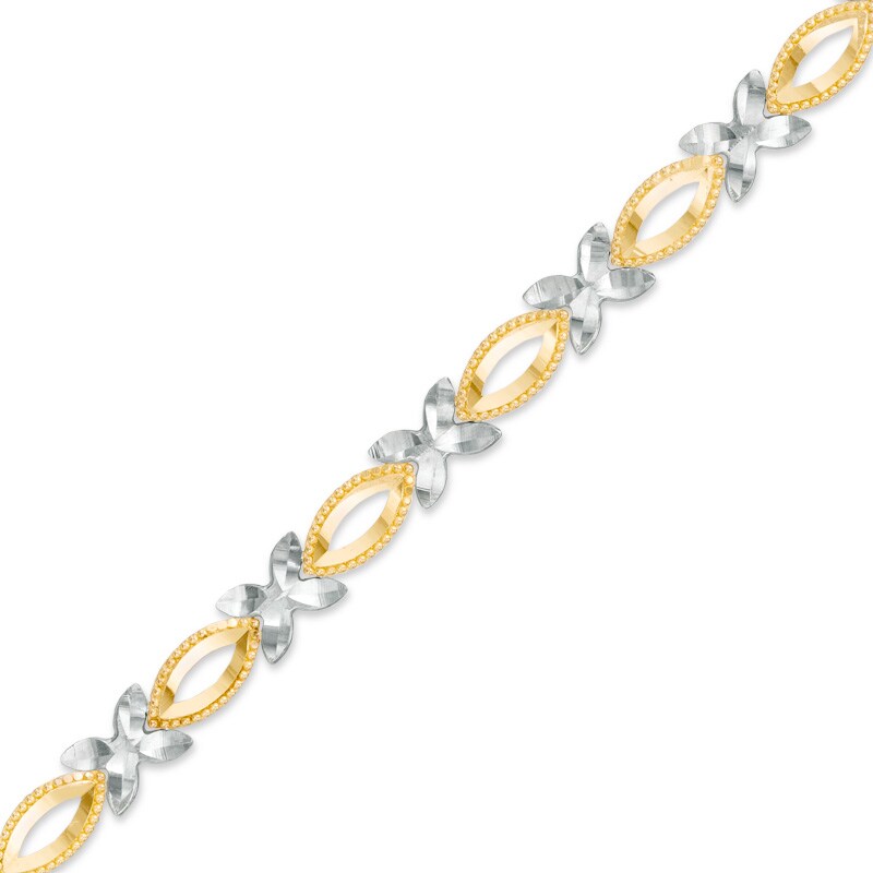 Main Image 1 of "XOXO" Bracelet in 10K Gold