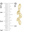Thumbnail Image 1 of Diamond-Cut Leaves Drop Earrings in 10K Gold