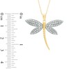 Thumbnail Image 2 of Diamond-Cut Dragonfly Pendant in 10K Gold