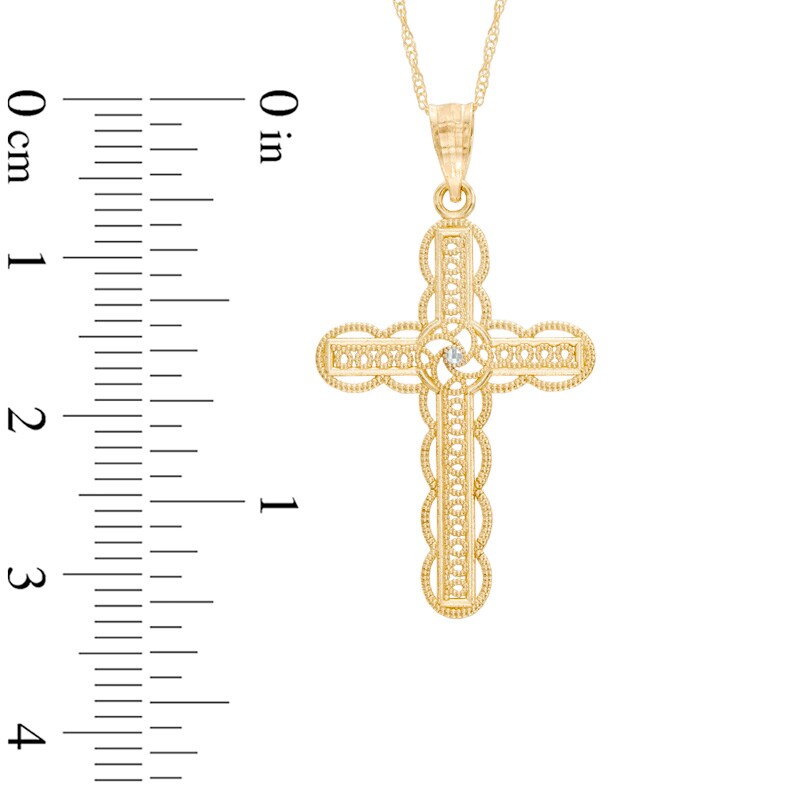 Cross Pendant in 10K Gold