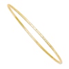 Thumbnail Image 1 of Diamond-Cut Slip-On Bangle in 14K Gold - 8.0"