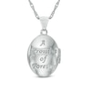 Thumbnail Image 2 of Diamond Accent "A Promise of Forever" Oval Locket in 10K White Gold