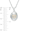 Thumbnail Image 3 of Diamond Accent "A Promise of Forever" Oval Locket in 10K White Gold