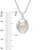 Thumbnail Image 4 of Diamond Accent "A Promise of Forever" Oval Locket in 10K White Gold
