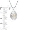 Thumbnail Image 3 of Diamond Accent "A Promise of Forever" Oval Locket in 10K White Gold