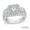 Thumbnail Image 0 of 2-1/2 CT. T.W. Certified Radiant-Cut Diamond Past Present Future® Frame Ring in 14K White Gold