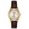 Thumbnail Image 1 of Ladies' Citizen Eco-Drive® Corso Gold-Tone Strap Watch with Silver-Tone Dial (Model: FE1082-05A)