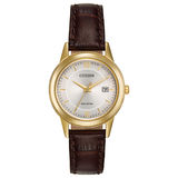 Ladies' Citizen Eco-Drive® Corso Gold-Tone Strap Watch with Silver