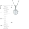 Thumbnail Image 3 of Heart-Shaped Lab-Created White Sapphire Pendant, Ring and Earrings Set in Sterling Silver - Size 7