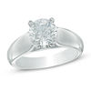 Thumbnail Image 0 of 1-1/2 CT. Certified Diamond Solitaire Engagement Ring in 14K White Gold (J/I2)