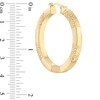 Diamond-Cut Hoop Earrings in Yellow-Tone Sterling Silver