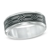 Thumbnail Image 0 of Men's 7.0mm Rectangular Braid Comfort Fit Stainless Steel  Ring - Size 10