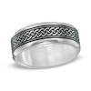 Thumbnail Image 0 of Men's 7.0mm Small Braid Comfort Fit Stainless Steel Ring - Size 10