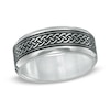 Thumbnail Image 1 of Men's 7.0mm Small Braid Comfort Fit Stainless Steel Ring - Size 10