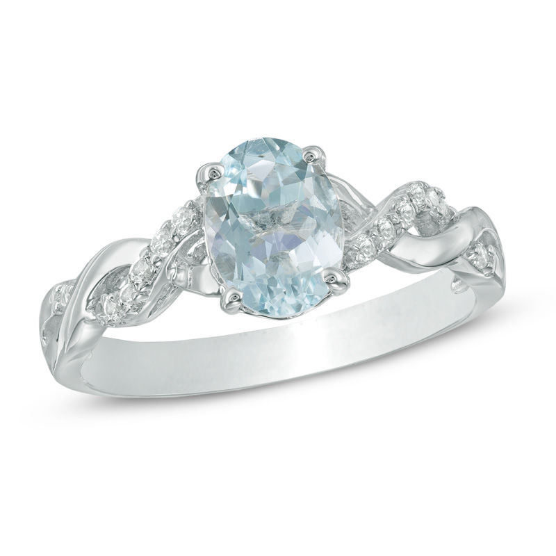 Aquamarine hotsell twist ring