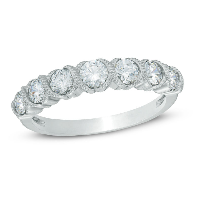Main Image 1 of 1 CT. T.W. Diamond Seven Stone Anniversary Band in 14K White Gold