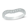 Thumbnail Image 1 of 1/3 CT. T.W. Diamond Contour Vintage-Style Anniversary Band in 14K White Gold