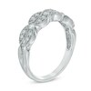 Thumbnail Image 2 of 1/3 CT. T.W. Diamond Vintage-Style Double Row Band in 10K White Gold