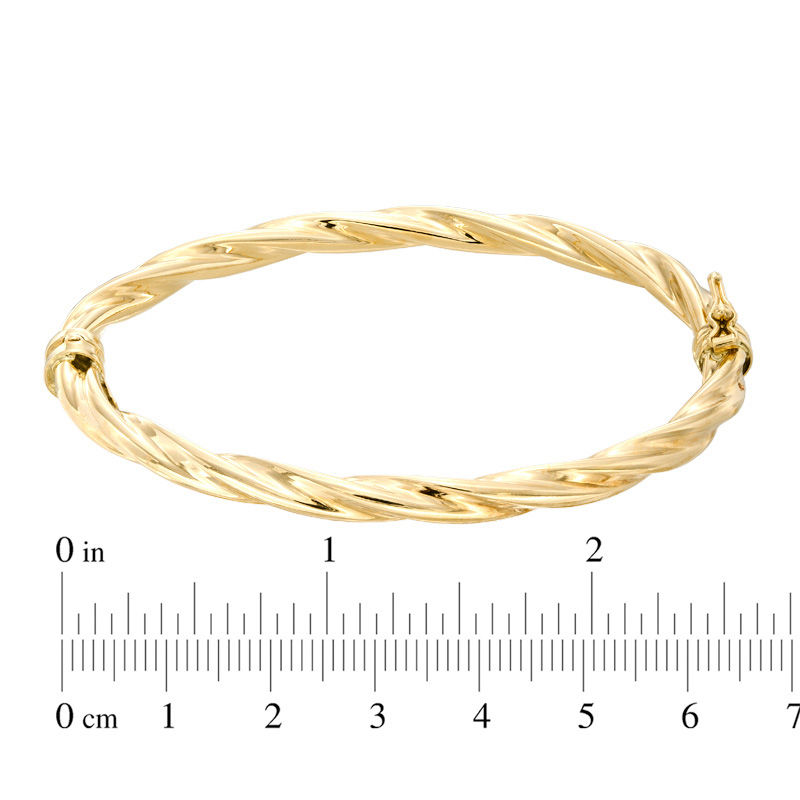 Twist Bangle in 10K Gold