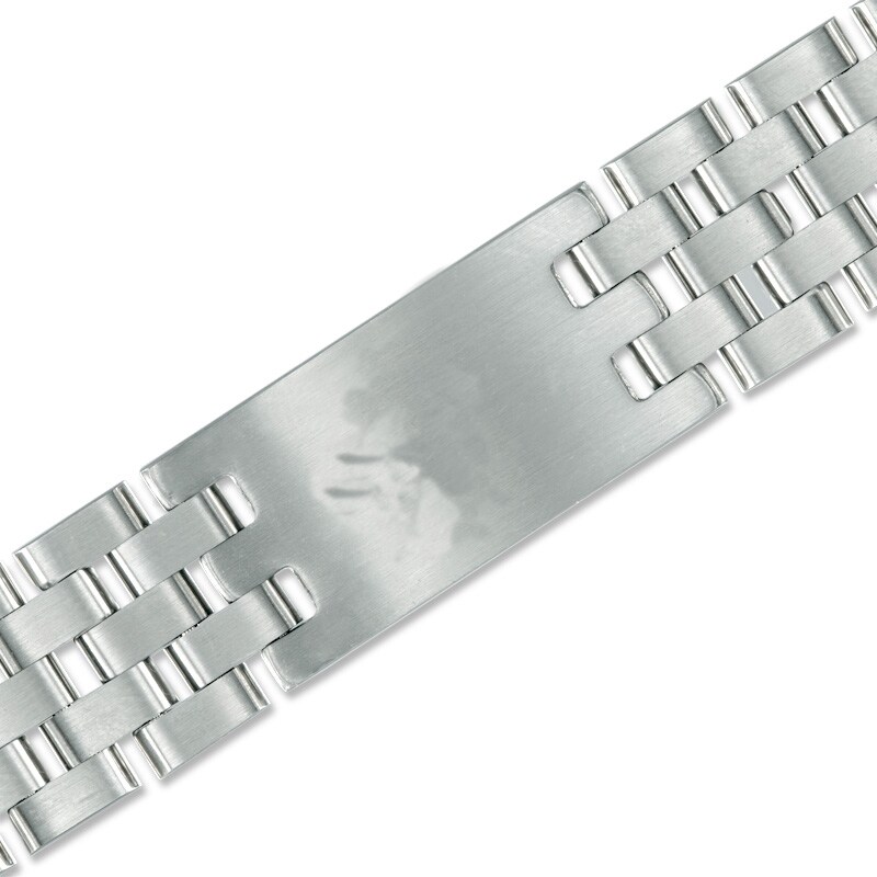 Main Image 2 of Men’s Carbon fiber Link Bracelet in Stainless Steel - 8.5"