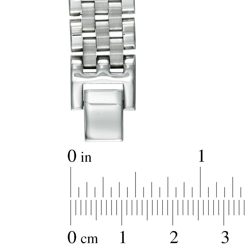 Men’s Carbon fiber Link Bracelet in Stainless Steel - 8.5"