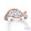 Thumbnail Image 1 of Ever Us® 1-1/2 CT. T.W. Two-Stone Diamond Swirl Band in 14K Two-Tone Gold