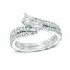 Thumbnail Image 3 of Ever Us® 1-1/2 CT. T.W. Two-Stone Diamond Bypass Ring in 14K White Gold