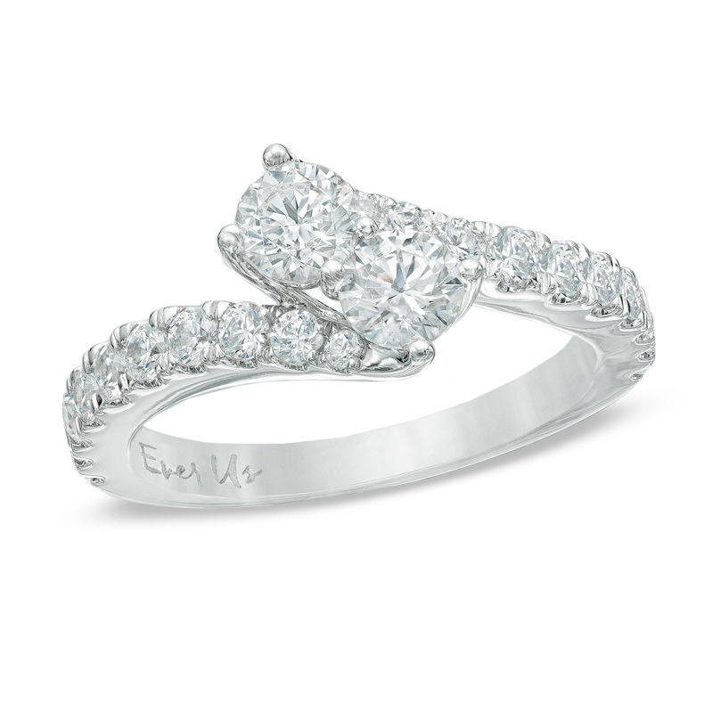 Ever Us™ 1/2 CT. T.W. Two-Stone Diamond Ring in 14K White Gold