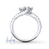 Thumbnail Image 1 of Ever Us™ 1/2 CT. T.W. Two-Stone Diamond Ring in 14K White Gold