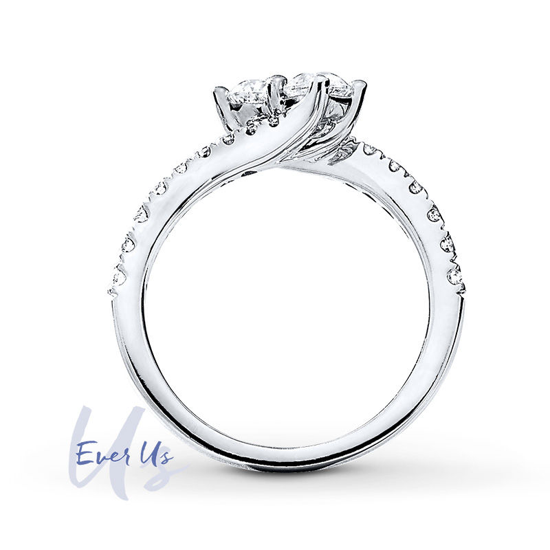 Ever Us™ 1/2 CT. T.W. Two-Stone Diamond Ring in 14K White Gold