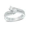 Thumbnail Image 3 of Ever Us™ 1/2 CT. T.W. Two-Stone Diamond Ring in 14K White Gold