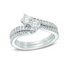 Thumbnail Image 3 of Ever Us™ 1/2 CT. T.W. Two-Stone Diamond Ring in 14K White Gold