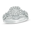 Thumbnail Image 0 of 1 CT. T.W. Composite Diamond Frame Bridal Set in 14K White Gold