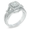 Thumbnail Image 2 of 1 CT. T.W. Composite Diamond Frame Bridal Set in 14K White Gold
