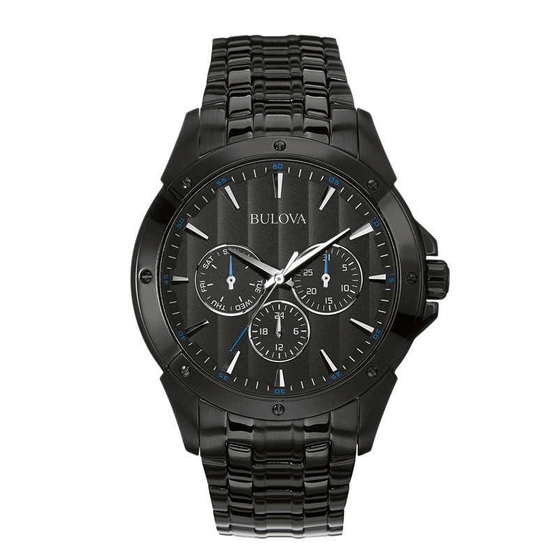 Main Image 1 of Men's Bulova Chronograph Watch with Black Dial (Model: 98C121)