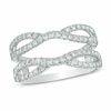 Thumbnail Image 1 of 3/4 CT. T.W. Diamond Double Row Solitaire Enhancer in 14K White Gold