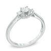 Thumbnail Image 2 of 1/4 CT. T.W. Diamond Three Stone Engagement Ring in 10K White Gold