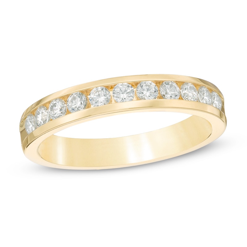 Main Image 1 of 1/2 CT. T.W. Diamond Band in 14K Gold