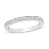 Thumbnail Image 1 of 1/10 CT. T.W. Diamond Vintage-Style Anniversary Band in 14K White Gold