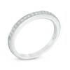 Thumbnail Image 2 of 1/10 CT. T.W. Diamond Vintage-Style Anniversary Band in 14K White Gold